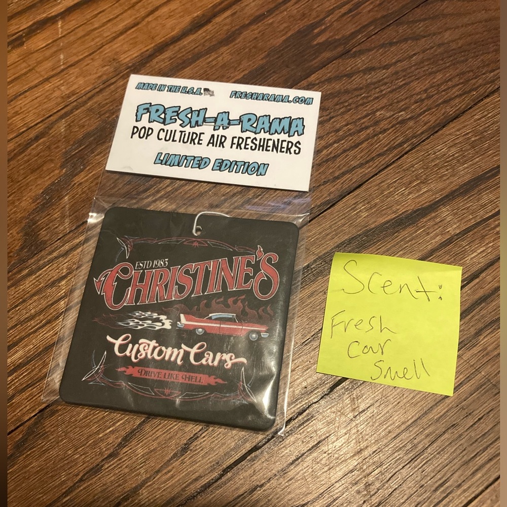 Christine’s air freshener car